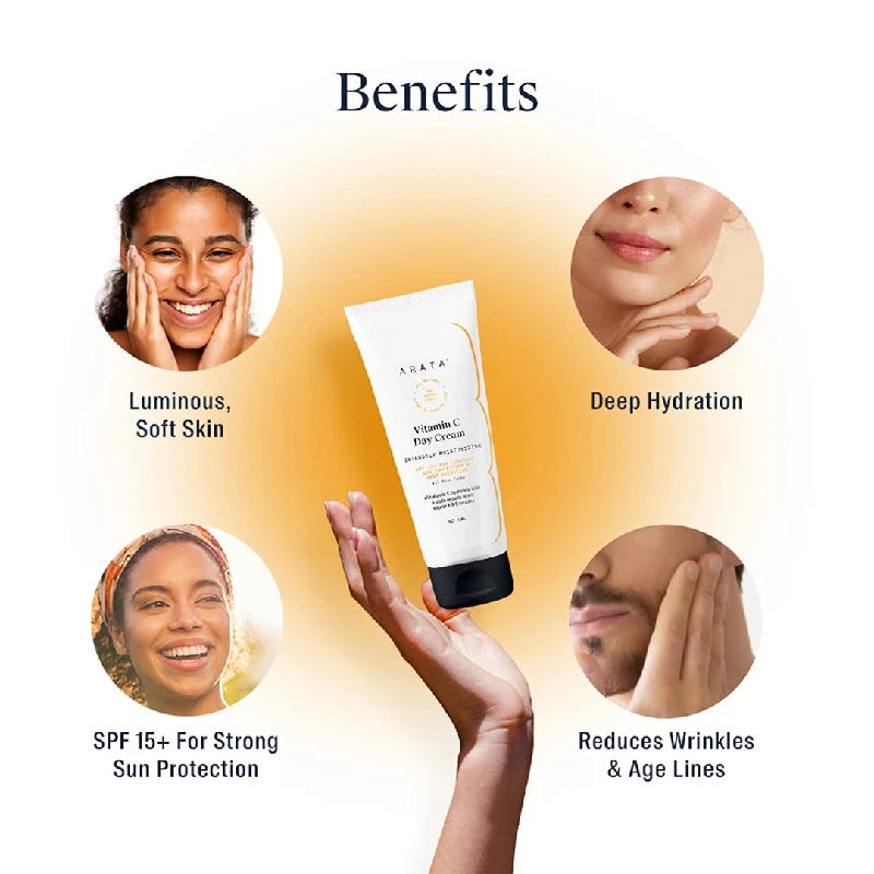 Arata Vitamin C Day Cream With SPF 15+, 50 ml-4.webp